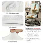 2-Piece Nutcracker Christmas Holiday Festive Decorative  Computer Chair Cover Set, Seat and Backrest