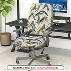 2-Piece Abstract Art Pattern  Computer Chair Cover Set, Seat and Backrest