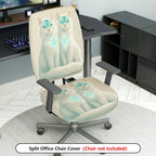 2-Piece Mystic Cat Elegant Pattern Fantasy Animal Unique Design Stylish  Computer Chair Cover Set, Seat and Backrest