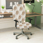 2-Piece Abstract Artistic Modern Stylish Unique Creative  Computer Chair Cover Set, Seat and Backrest