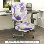 2-Piece Cat Fish Fantasy Art  Computer Chair Cover Set, Seat and Backrest