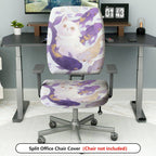 2-Piece Cat Fish Fantasy Art  Computer Chair Cover Set, Seat and Backrest