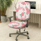 2-Piece Rose Butterfly Moon Star Artistic Floral  Computer Chair Cover Set, Seat and Backrest