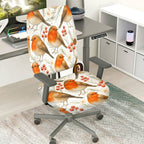 2-Piece Christmas Robin Bird Berry Tree Flower  Computer Chair Cover Set, Seat and Backrest