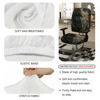 2-Piece Wolf Tribal Dreamcatcher Artistic Mystical  Computer Chair Cover Set, Seat and Backrest