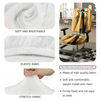 2-Piece Abstract Art Geometric Modern Stylish  Computer Chair Cover Set, Seat and Backrest