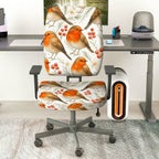 2-Piece Christmas Robin Bird Berry Tree Flower  Computer Chair Cover Set, Seat and Backrest