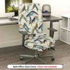 2-Piece Abstract Art Pattern  Computer Chair Cover Set, Seat and Backrest