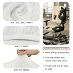 2-Piece Cat Mouse Fun Cute Animal  Computer Chair Cover Set, Seat and Backrest